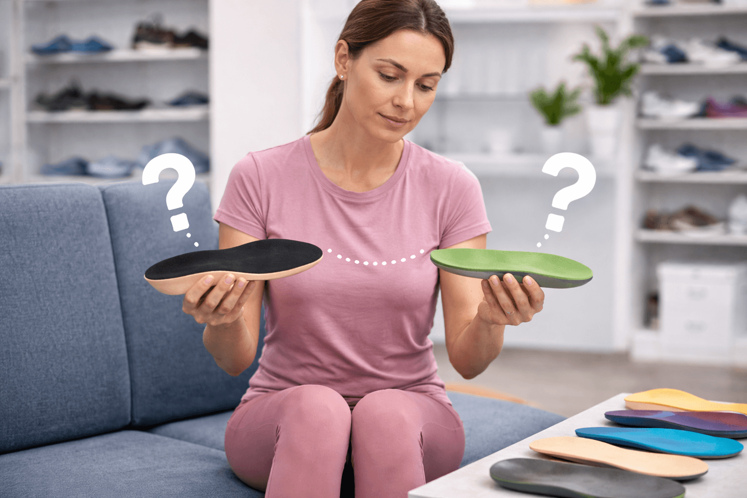 מה ההבדל בין מדרסים לרפידות אורטופדיות